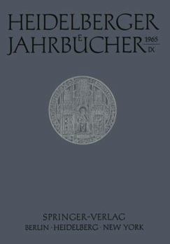 Paperback Heidelberger Jahrbücher [German] Book