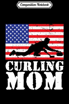 Composition Notebook: USA American Distressed Flag Curling Mom Women Gift For Her Premium  Journal/Notebook Blank Lined Ruled 6x9 100 Pages