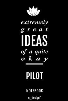 Paperback Notebook for Pilots / Pilot: awesome handy Note Book [120 blank lined ruled pages] Book