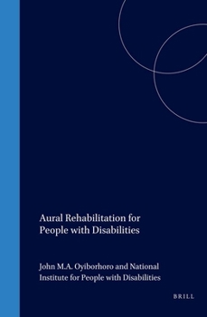 Hardcover Aural Rehabilitation for People with Disabilities Book