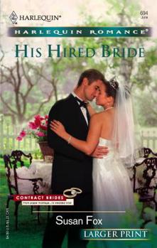 Mass Market Paperback His Hired Bride [Large Print] Book