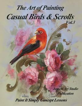 Paperback The Art of Painting Casual Birds and Scrolls Volume 3 Book