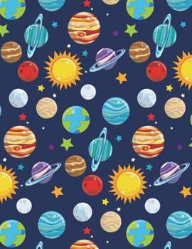 Solar System Notebook - 4x4 Graph Paper : 200 Pages 8. 5 X 11 Quad Ruled Pages School Student Teacher Science Planets Space Earth Moon Sun Math Diagram