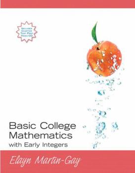 Paperback Basic College Mathematics with Early Integers [With CD-ROM] Book