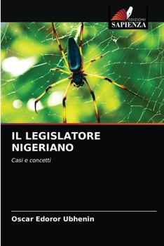 Paperback Il Legislatore Nigeriano [Italian] Book