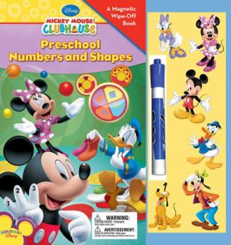 Hardcover Mickey Mouse Clubhouse Preschool Numbers and Shapes [With Magnetic Pieces and Wipe-Off Marker] Book