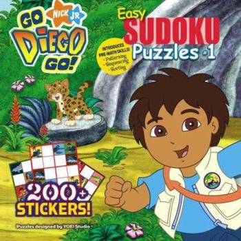 Paperback Go, Diego, Go! Easy Sudoku Puzzles #1 [With Stickers] Book