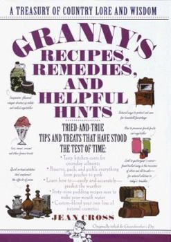 Hardcover Granny's Recipes, Remedies and Helpful Hints Book