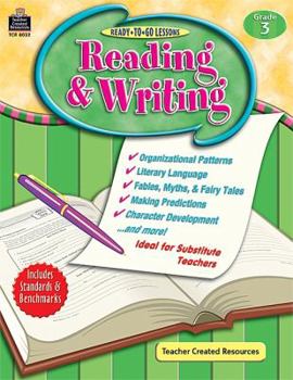 Paperback Ready to Go Lessons Reading & Writing, Grade 3 Book