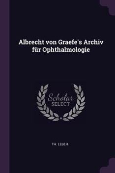 Paperback Albrecht von Graefe's Archiv für Ophthalmologie Book