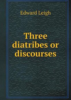 Paperback Three diatribes or discourses Book
