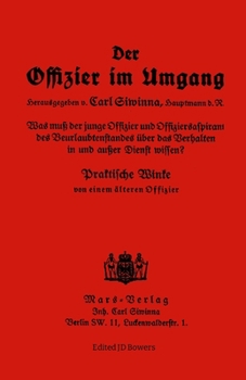 Paperback Der Offizier Im Umgang: The Officer's Guide Book