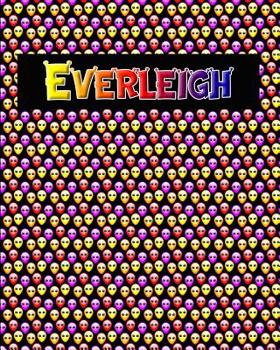 Paperback 120 Page Handwriting Practice Book with Colorful Alien Cover Everleigh: Primary Grades Handwriting Book