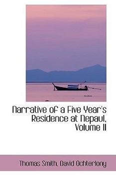 Paperback Narrative of a Five Year's Residence at Nepaul, Volume II Book