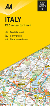 Road Map Italy - Book  of the AA Road Map Europe