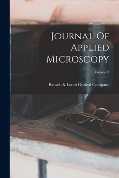 Paperback Journal Of Applied Microscopy; Volume 3 Book