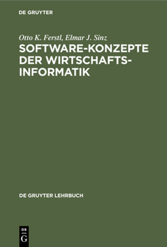 Hardcover Software-Konzepte der Wirtschaftsinformatik [German] Book