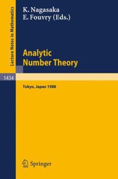 Paperback Analytic Number Theory: Proceedings of the Japanese-French Symposium Held in Tokyo, Japan, October 10-13, 1988 Book