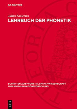 Hardcover Lehrbuch Der Phonetik [German] Book