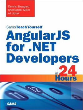 Paperback Angularjs for .Net Developers in 24 Hours, Sams Teach Yourself Book