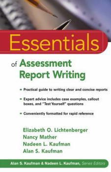 Paperback Essentials of Assessment Report Writing Book