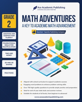 Paperback Math Adventures - Grade 2: A Key to Academic Math Advancement Book