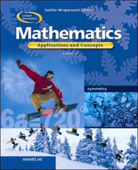 Hardcover Mathematics: Applications and Concepts Course 2 Teacher Wraparound Book