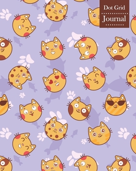 Dot Grid Journal: Notebook Planner with Unique Cat Emoji Themed Cover Design