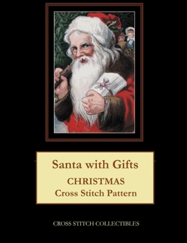 Paperback Santa with Gifts: Christmas Cross Stitch Pattern Book