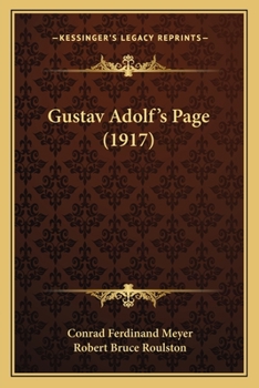 Paperback Gustav Adolf's Page (1917) Book