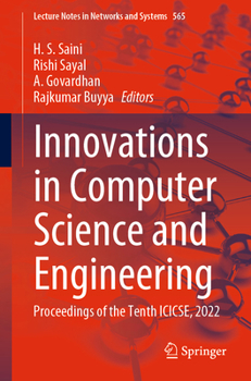Paperback Innovations in Computer Science and Engineering: Proceedings of the Tenth Icicse, 2022 Book