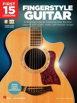 Paperback First 15 Lessons - Fingerstyle Guitar Book