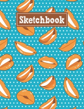 Paperback Sketchbook: 8.5 x 11 Notebook for Creative Drawing and Sketching Activities with Lips Themed Cover Design Book