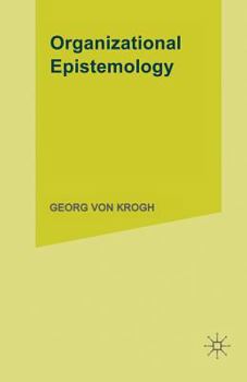 Paperback Organizational Epistemology Book