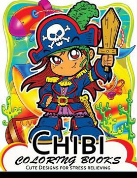 Paperback Chibi Coloring Books: Cute character Designs with flower and Nature Book