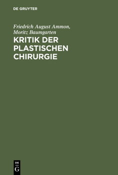 Hardcover Kritik der plastischen Chirurgie [German] Book