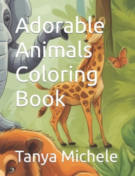 Paperback Adorable Animals Coloring Book