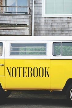 Notebook: Lined Notebook Journal - Yellow Car - 120 Pages -  (6 x 9 inches)
