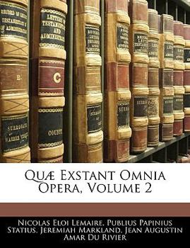 Paperback Quae Exstant Omnia Opera, Volume 2 [Latin] Book