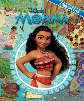 Hardcover Disney Moana: Look and Find Book