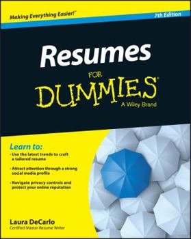 Paperback Resumes for Dummies Book
