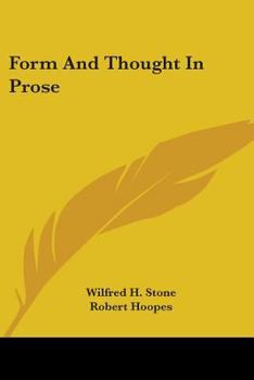 Form And Thought In Prose