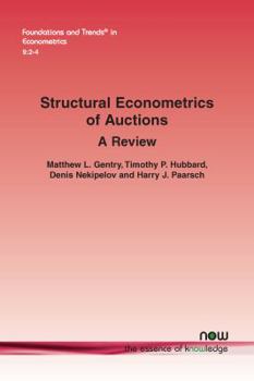 Paperback Structural Econometrics of Auctions: A Review Book