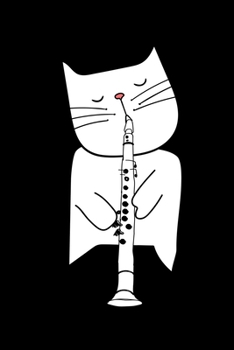 Jazz: Funny Cool Jazz Cat Wearing Sunglasses Oboe Lined Notebook Journal Diary 6x9