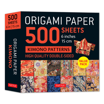 Misc. Origami Paper 500 Sheets Kimono Flowers 6 (15 CM) Book