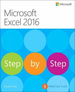 Paperback Microsoft Excel 2016 Step by Step Book