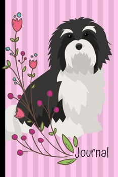 Journal: Gratitude Journal 6x9 100 Pages Havanese Dog Pink Cover