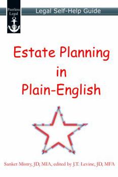 Paperback Estate Planning in Plain-English: Legal Self-Help Guide Book