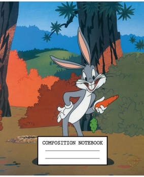 Composition Notebook: Looney Tunes Soft Glossy Cover Wide Ruled Lined Pages Book 7.5 x 9.25 Inches 110 Pages