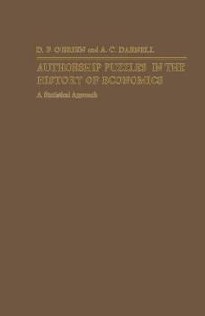 Paperback Authorship Puzzles in the History of Economics: A Statistical Approach Book